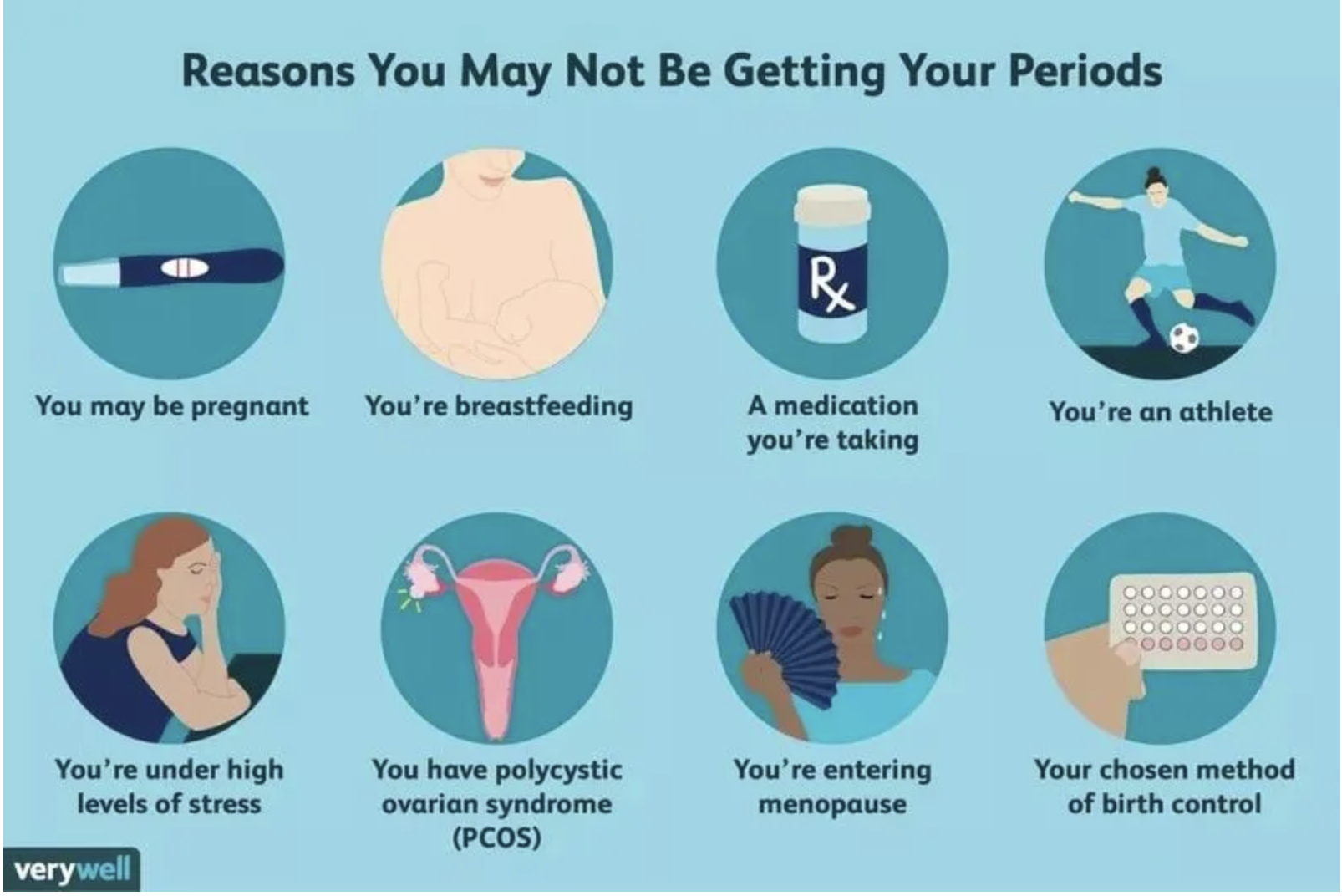 amenorrhea infograph